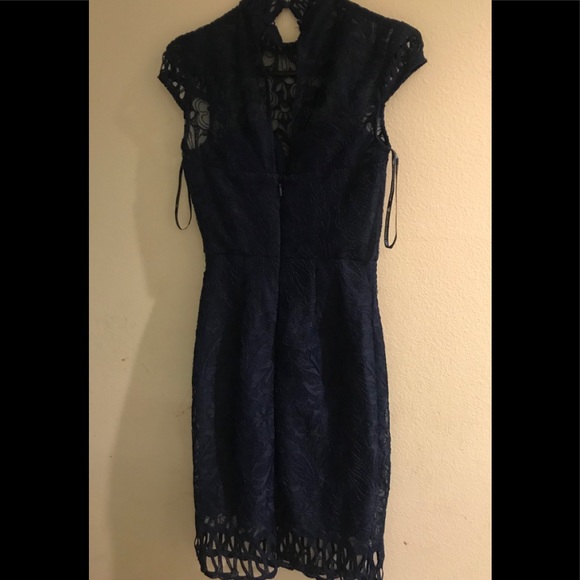 Chi Chi London Women's Dark Blue Dress - Picture 2 of 3
